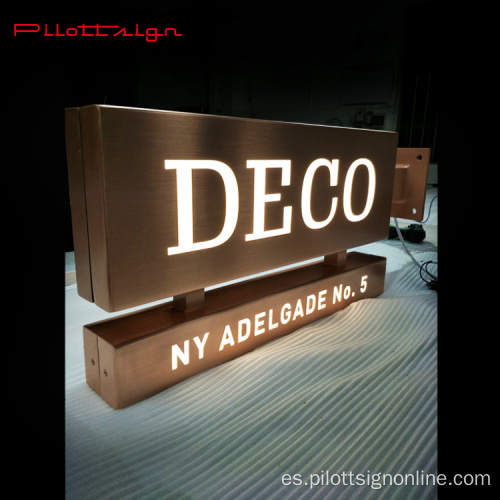 Letras de acero inoxidable de alta calidad personalizadas LED
